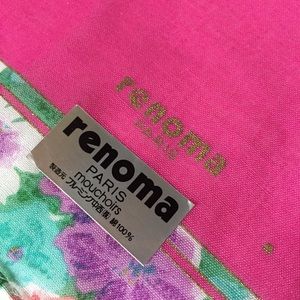Renoma-Paris 100% Cotton Fuchsia Handkerchief